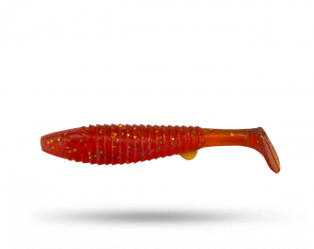 Esox Gear Ribbed Lucy 10 cm - Red MotorOil A5 Custom
